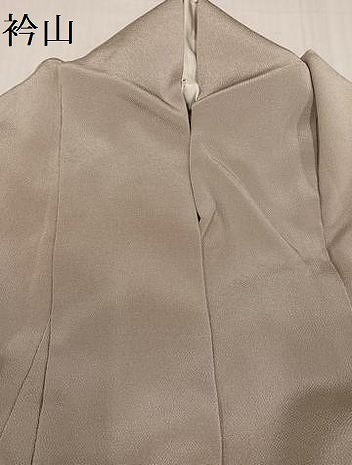 平和屋着物●松尾光琳 色無地 枯色 正絹 逸品 AABC9359ph