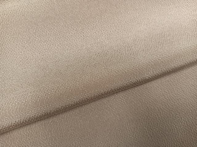 平和屋着物●松尾光琳 色無地 枯色 正絹 逸品 AABC9359ph