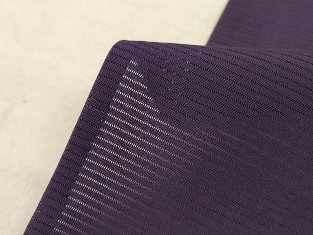 平和屋着物*夏物 色無地 絽 滅紫色 正絹 逸品 AABC9369jd