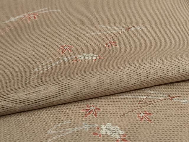 平和屋着物*夏物 小紋 絽 草花文 正絹 逸品 AABC9410jd