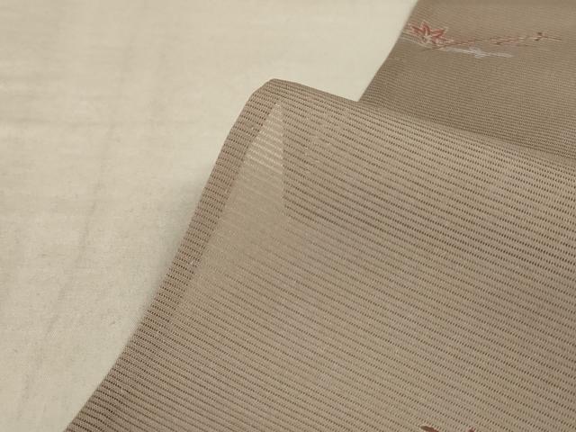 平和屋着物*夏物 小紋 絽 草花文 正絹 逸品 AABC9410jd