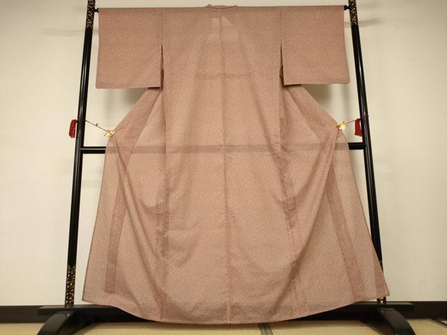 平和屋着物*夏物 小紋 絽 花尽くし 洗える着物 AABC9425jd