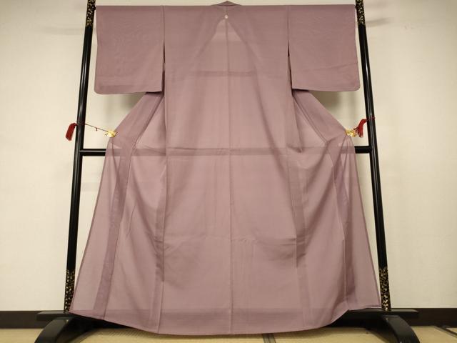 平和屋着物*夏物 色無地 絽 梅染色 正絹 逸品 未使用 AABC9428jd
