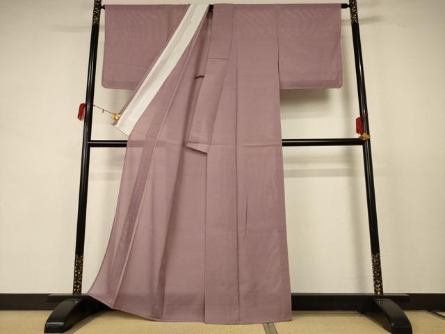平和屋着物*夏物 色無地 絽 梅染色 正絹 逸品 未使用 AABC9428jd