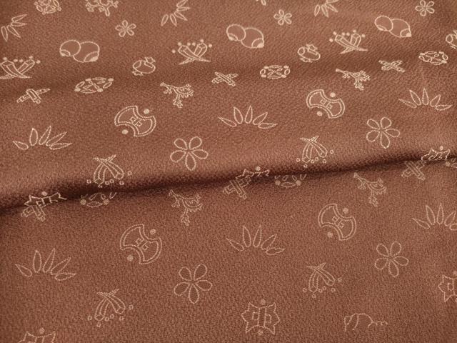 平和屋着物●豪華色留袖 宝尽くし 正絹 逸品 AABC9473ck