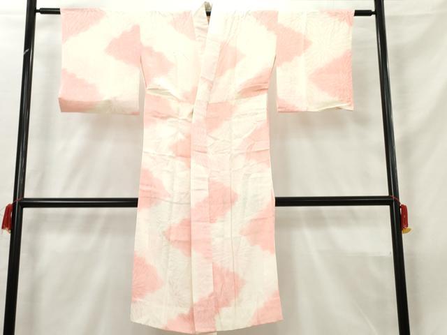 平和屋着物■長襦袢 無双仕立て 菊地紋 暈し染め 正絹 逸品 AABC9600cs