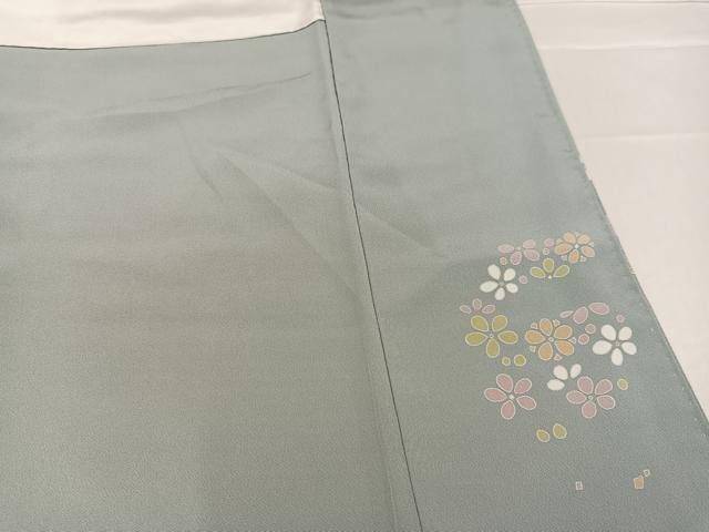平和屋着物●訪問着 駒刺繍 舞花文 暈し染め 金彩 正絹 逸品 AABC9648ph