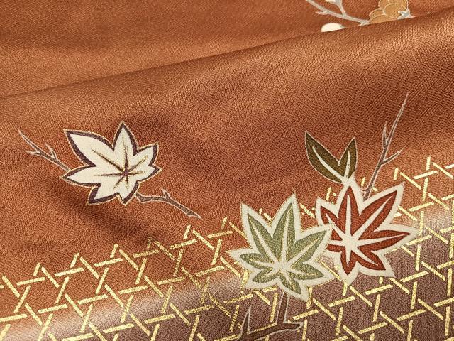 平和屋着物●訪問着 駒刺繍 舞蝶文 草花 暈し染め 金彩 正絹 逸品 AABC9777ph
