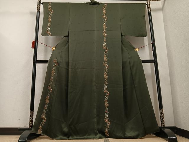 平和屋着物●訪問着 枝花文 金彩 正絹 逸品 AABC9813ph