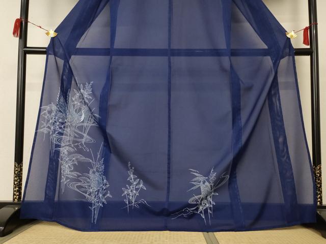平和屋着物*夏物 訪問着 絽 花鳥文 洗える着物 AABC9855jd