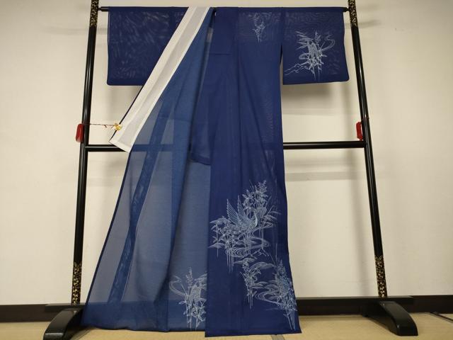 平和屋着物*夏物 訪問着 絽 花鳥文 洗える着物 AABC9855jd