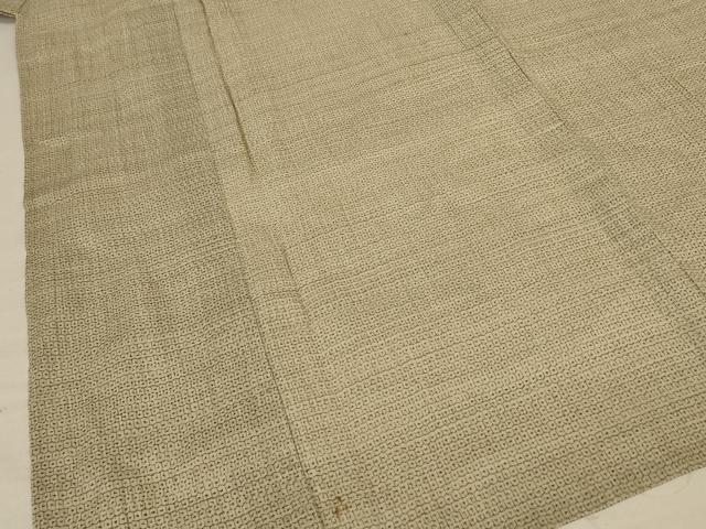平和屋着物*夏物 男性 小千谷ちぢみ 80亀甲 麻 逸品 AABC9864jd