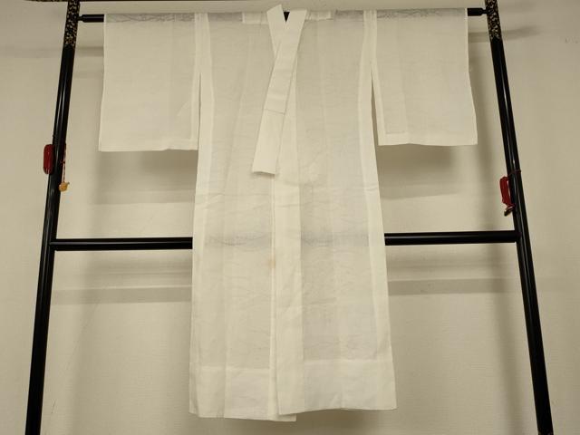 平和屋着物*夏物 長襦袢 芝花紋紗 鳥の子色 麻 逸品 AABC9869jd