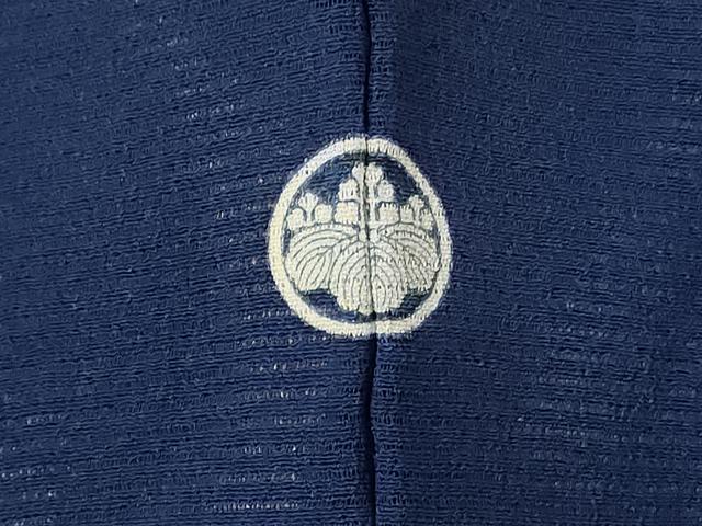 平和屋着物*夏物 色無地 絽 留紺色 正絹 逸品 未使用 AABC9883jd