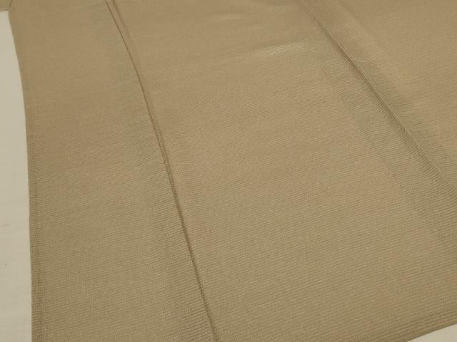平和屋着物*夏物 本加賀友禅作家 成竹登茂男 色無地 絽縮緬 榛色 正絹 逸品 AABC9884jd
