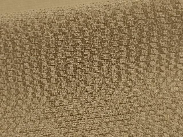 平和屋着物*夏物 本加賀友禅作家 成竹登茂男 色無地 絽縮緬 榛色 正絹 逸品 AABC9884jd