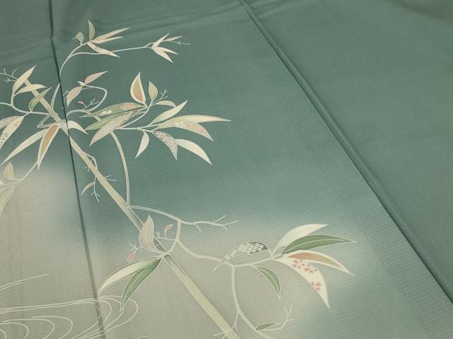 平和屋着物*夏物 訪問着 絽 流水枝葉文 正絹 逸品 AABC9888jd