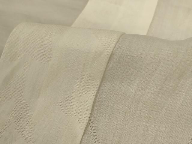 平和屋着物*夏物 長襦袢 鳥の子色 麻 逸品 AABC9897jd