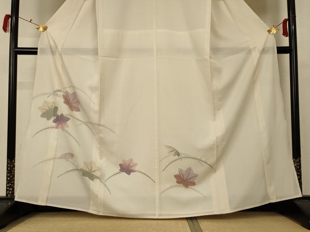 平和屋着物*夏物 訪問着 絽 楓芝文 正絹 逸品 AABC9920jd