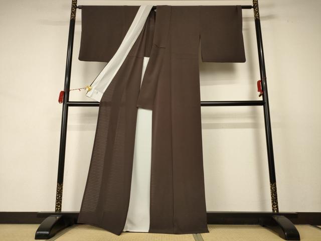 平和屋着物*夏物 洗える最高級着物 <英>はなぶさ謹製 色無地 絽 憲法色 洗える着物 AABC9948jd