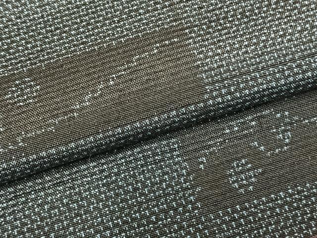 平和屋着物▽上質な紬 単衣 色紙文 正絹 逸品 未使用 AABD0011fy