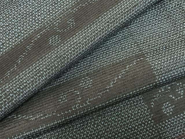 平和屋着物▽上質な紬 単衣 色紙文 正絹 逸品 未使用 AABD0011fy