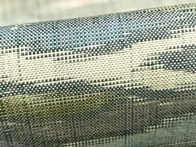 平和屋着物▽上質な紬 単衣 霞文 正絹 逸品 AABD0015fy
