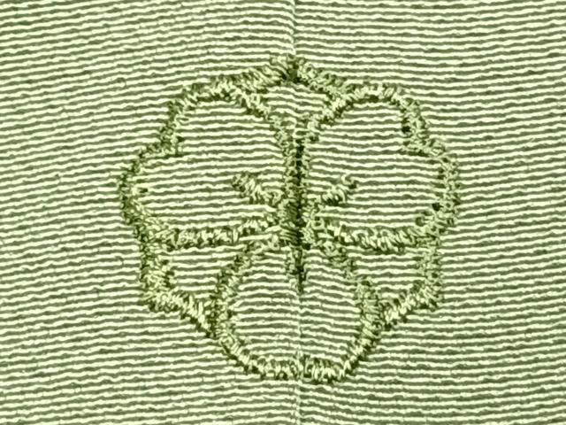 平和屋着物▽訪問着 単衣 中国三大刺繍 汕頭刺繍 スワトウ刺繍 草花文 暈し染め 金銀糸 正絹 逸品 AABD0026fy