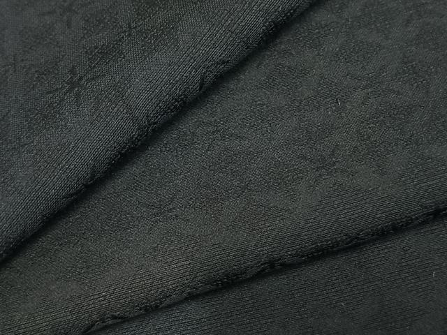 平和屋着物▽上質な色無地 単衣 菱花地紋 赤茶色 正絹 逸品 AABD0045fy