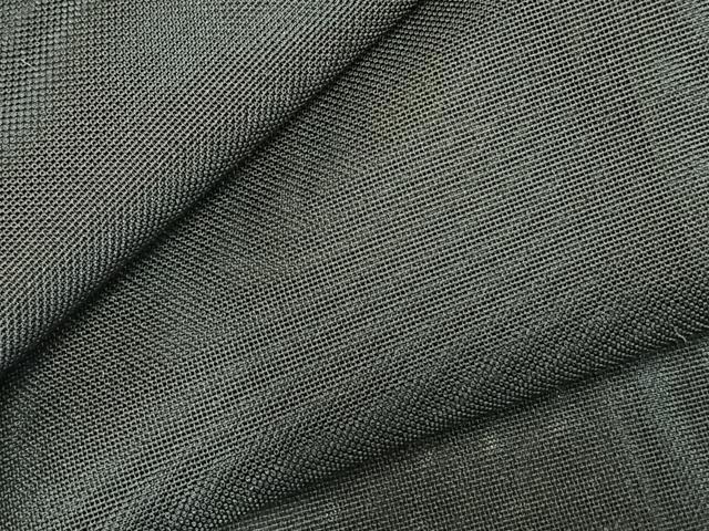 平和屋着物▽二部式 道行コート スリーシーズン 春夏秋 塵除け 黒地 正絹 逸品 AABD0069fy