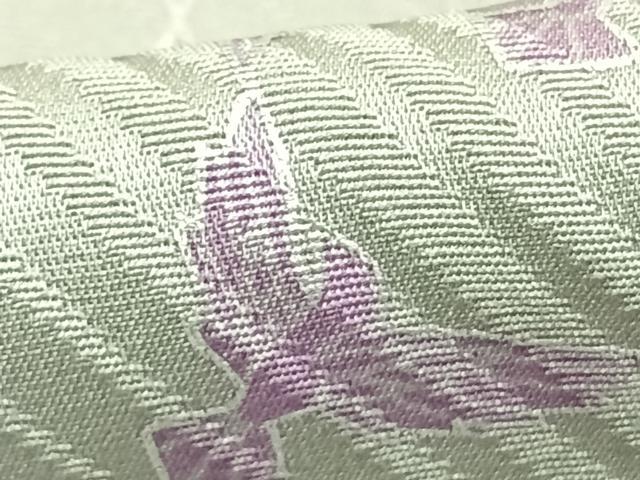 平和屋着物▽上質な小紋 単衣 舞鳥文 正絹 逸品 AABD0070fy