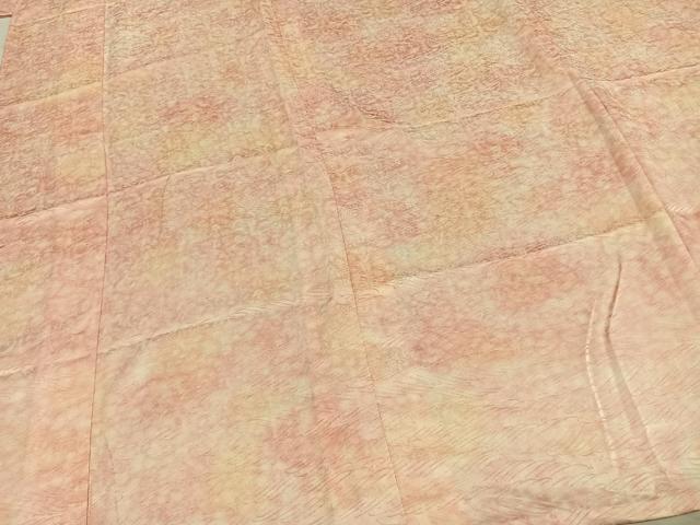 平和屋着物▽上質な小紋 単衣 唐草文 暈し染め 正絹 逸品 AABD0092fy