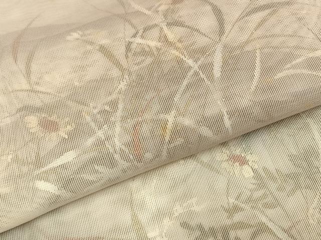 平和屋着物▽訪問着 無双 紗袷 紗×紗 手描き 風景花文 暈し染め 正絹 逸品 AABD0135fy
