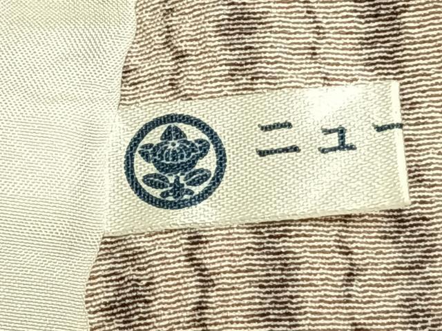 平和屋着物▽上質な小紋 単衣 駒 正絹 逸品 AABD0138fy