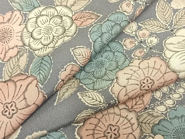 平和屋着物▽上質な小紋 単衣 辻が花 正絹 逸品 AABD0146fy