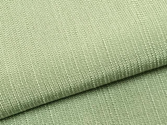 平和屋着物▽上質な紬 単衣 色無地 山葵色 正絹 逸品 AABD0190fy