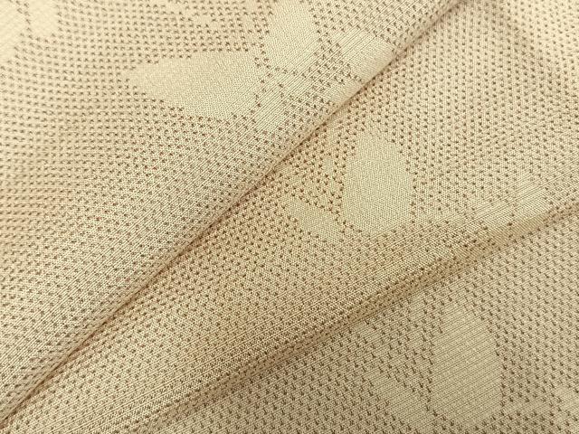 平和屋着物▽本塩沢 単衣 舞蝶文 正絹 逸品 AABD0198fy