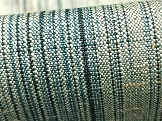 平和屋着物▽上質な紬 単衣 縞 正絹 逸品 AABD0214fy