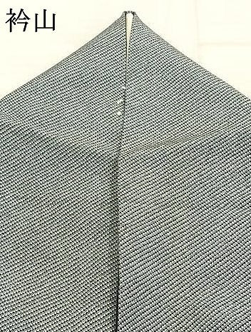 平和屋着物▽上質な小紋 単衣 鹿の子文様 正絹 逸品 AABD0240fy