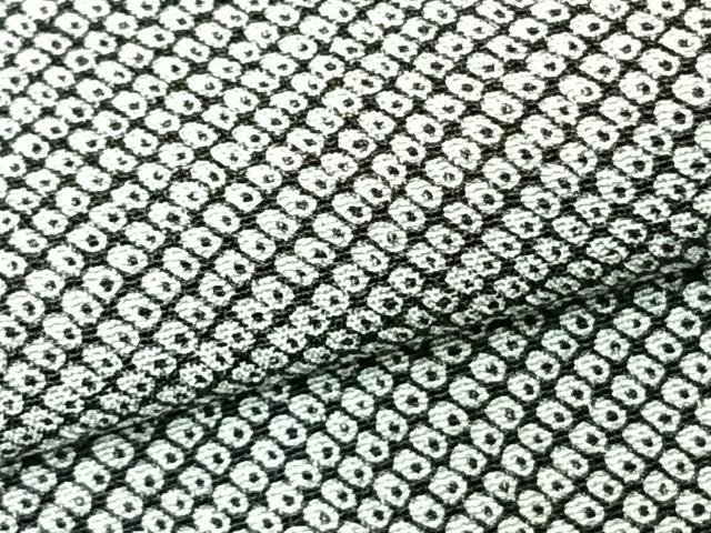 平和屋着物▽上質な小紋 単衣 鹿の子文様 正絹 逸品 AABD0240fy