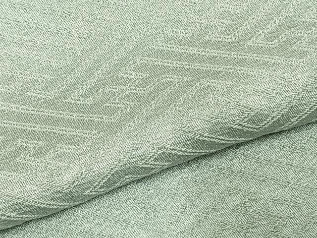 平和屋着物▽上質な色無地 単衣 紗綾形地紋 千草鼠色 正絹 逸品 AABD0250fy