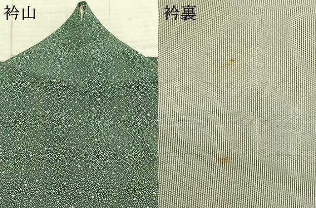 平和屋着物▽江戸小紋 単衣 散らし文 正絹 逸品 AABD0310fy
