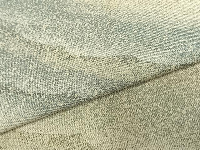 平和屋着物▽石川県指定無形文化財 牛首紬 白山工房 手織り 訪問着 単衣 作家物 霞文 正絹 逸品 AABD0332fy