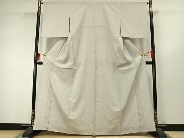 平和屋着物▽本塩沢 単衣 110亀甲 総詰め 正絹 逸品 AABD0385fy