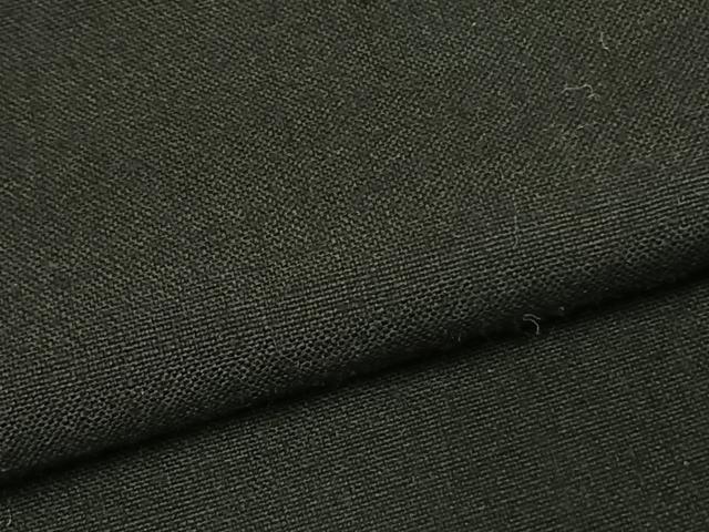 平和屋着物▽男性 黒紋付 単衣 紬地 正絹 逸品 AABD0396fy