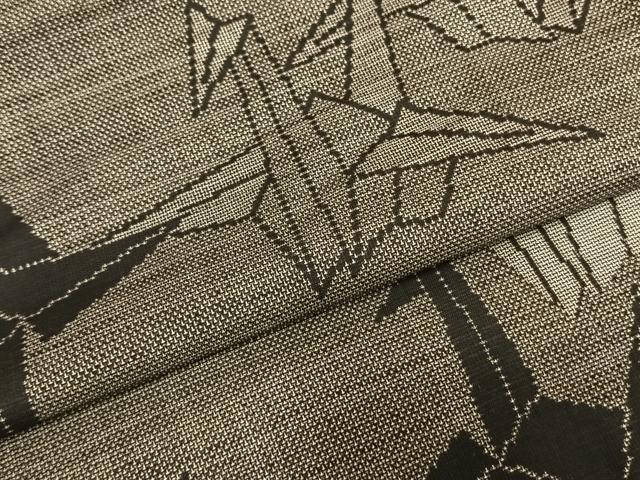 平和屋着物●本場大島紬 折り鶴 正絹 逸品 AABD0474fy