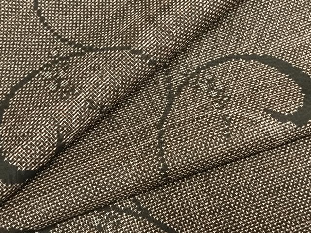 平和屋着物●本場大島紬 9マルキ 唐草文 正絹 逸品 AABD0487fy