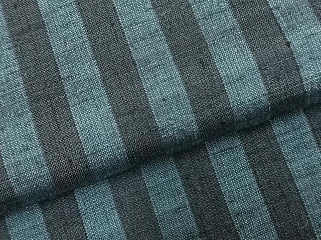 平和屋着物●上質な紬 縞 正絹 逸品 未使用 AABD0496fy