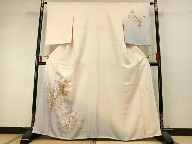 平和屋着物○金彩友禅 卓越技能者・名工・和田光正 訪問着 草花文