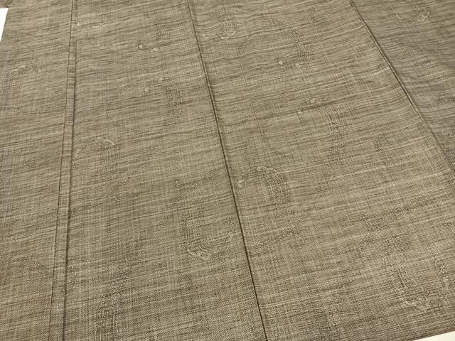 平和屋着物●本場大島紬 カタス9マルキ 立波文 正絹 逸品 AABD0504fy